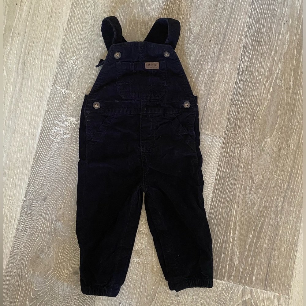 12 months Baby Boy Black Corduroy Overalls from Carter’s 🌟$10 deal!🌟